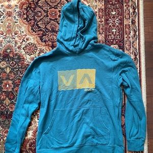 Green RVCA Hoodie Medium